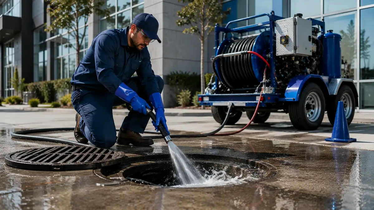 Commercial Hydro Jet Drain Cleaning in La Habra
